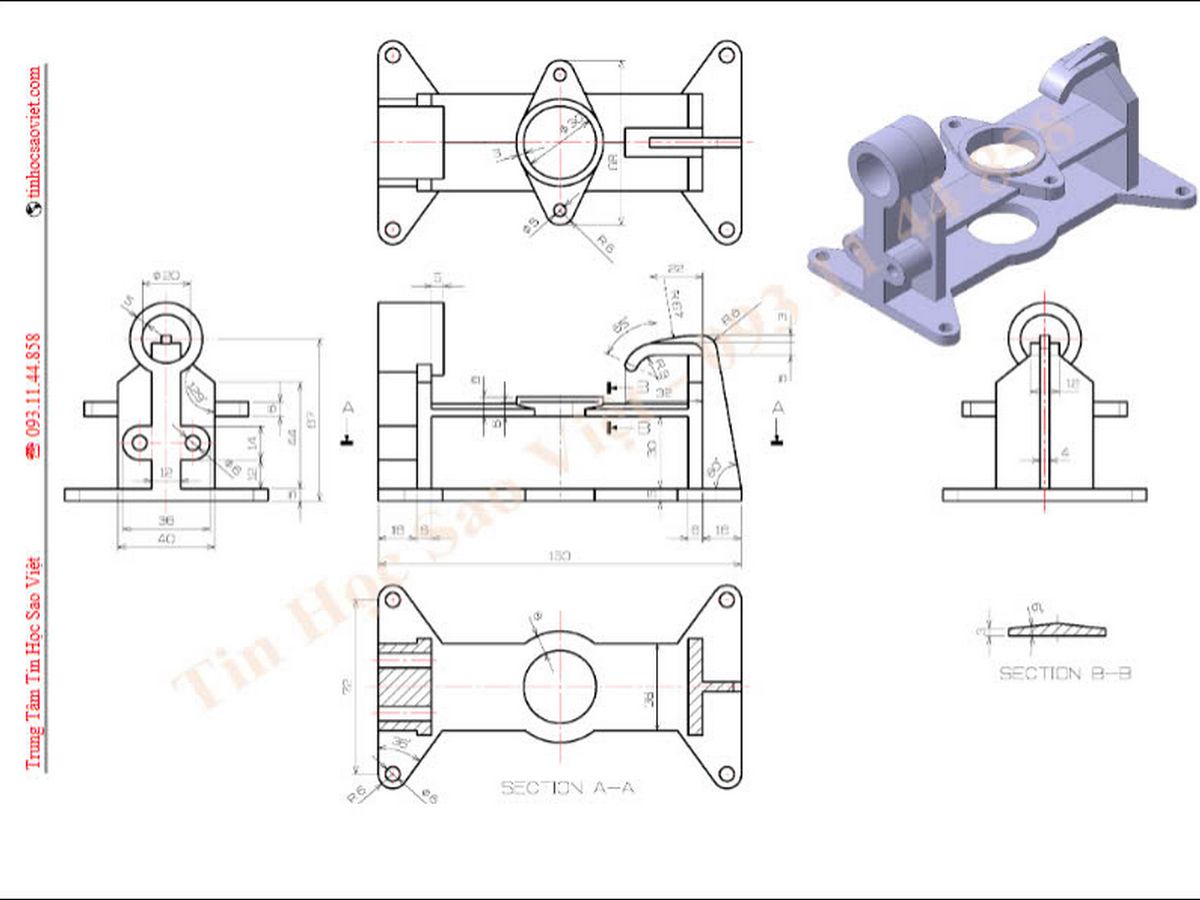 Thiết kế mô hình 3D trên solidwoks